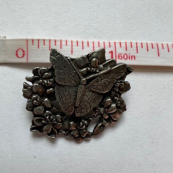 Limited Edition Brooch Pin 1998 Pewter Birds and Blooms - Picture 12 of 12